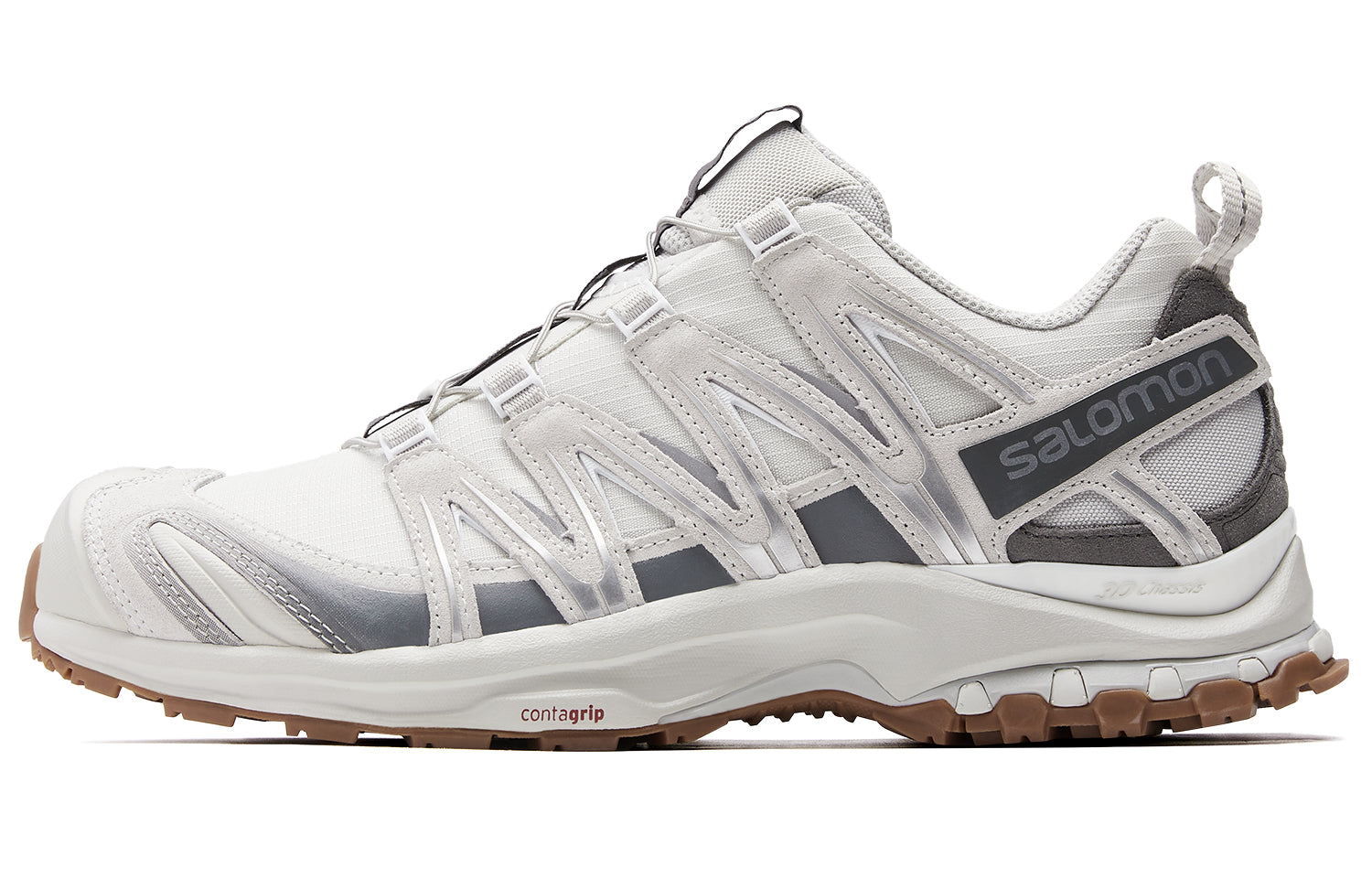 Salomon XA Pro 3D Suede Unisex Outdoor Shoes – Feather Grey & White