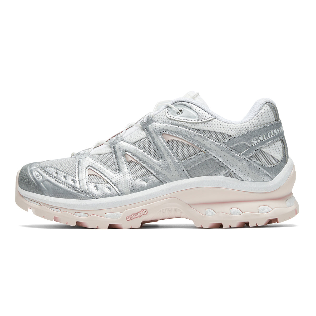Salomon XT-Quest Unisex Technical Outdoor Sneakers – Grey, White & Pink
