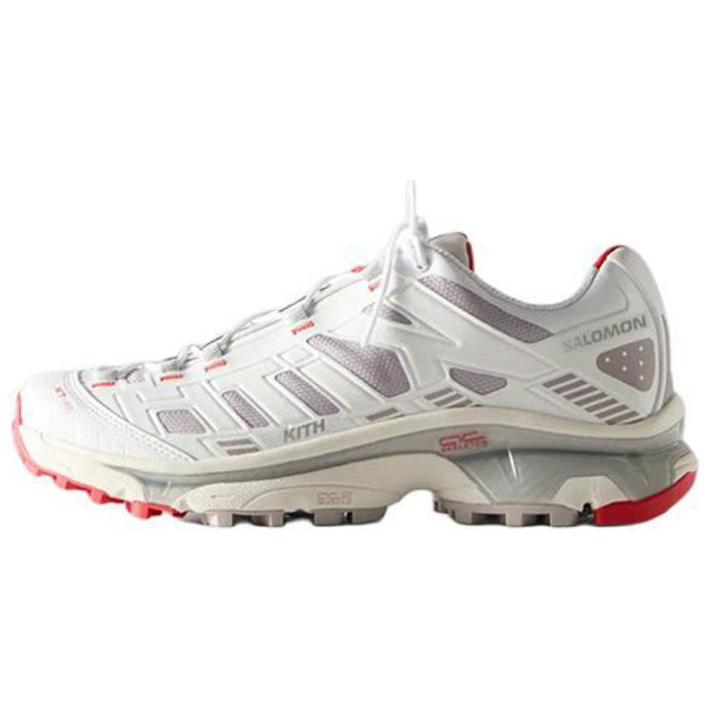 Salomon × KITH XT-4K Unisex Technical Sneakers – White & Grey