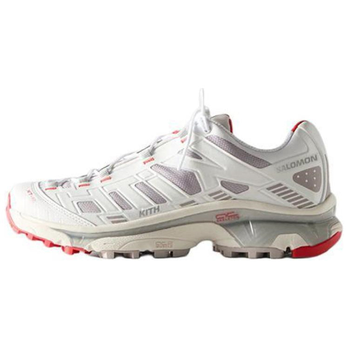 Salomon × KITH XT-4K Unisex Technical Sneakers – White & Grey