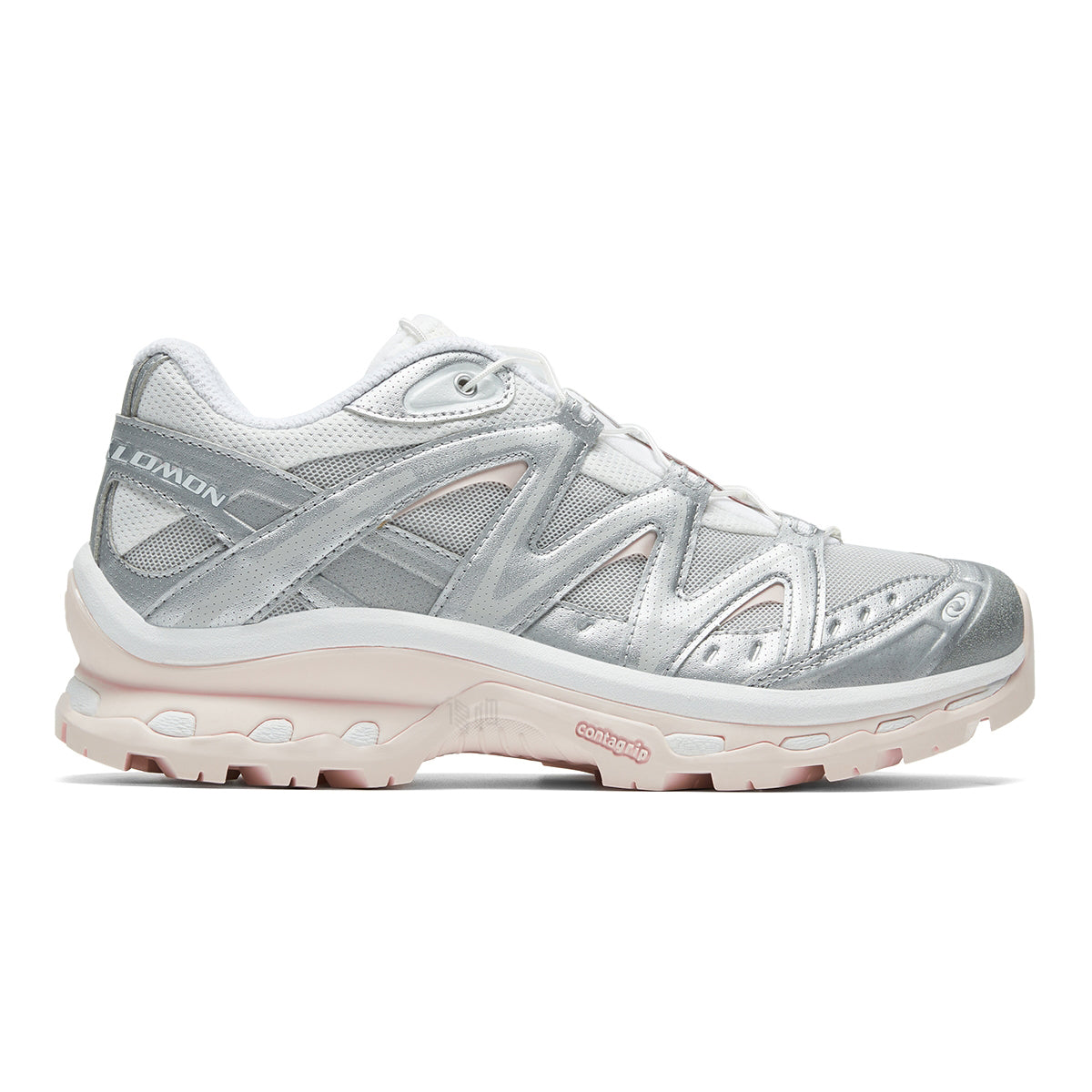 Salomon XT-Quest Unisex Technical Outdoor Sneakers – Grey, White & Pink