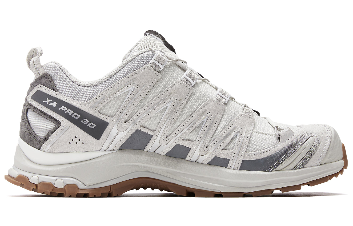 Salomon XA Pro 3D Suede Unisex Outdoor Shoes – Feather Grey & White
