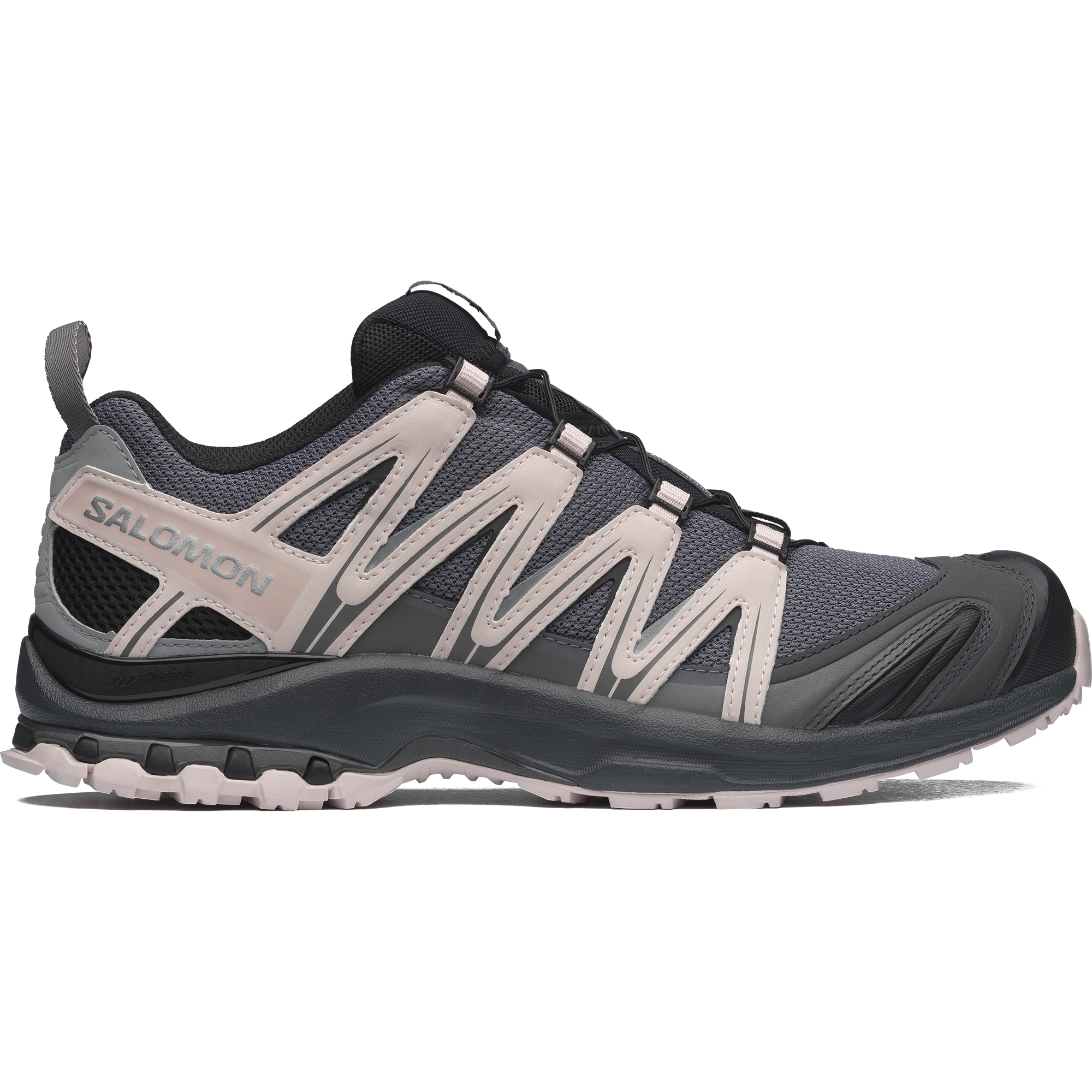 Salomon XA Pro 3D Low-Top Running Shoes — Quiet Purple | Unisex Comfortable Soft Trail Sneakers