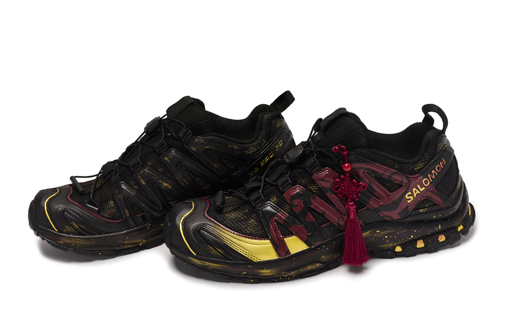 Salomon XA Pro 3D La Yaute × 811 Manufacturing CNY Limited Edition Unisex Outdoor Shoes – Black, Red & Gold