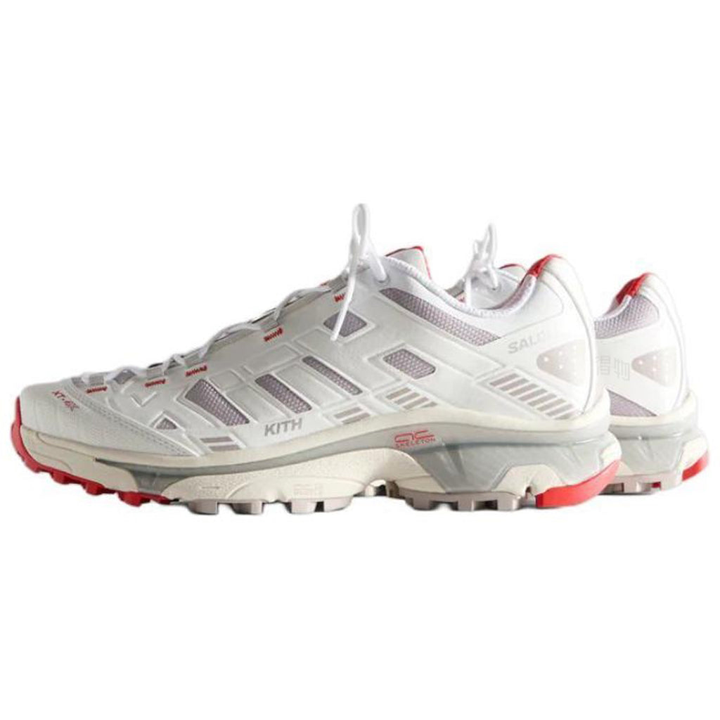 Salomon × KITH XT-4K Unisex Technical Sneakers – White & Grey