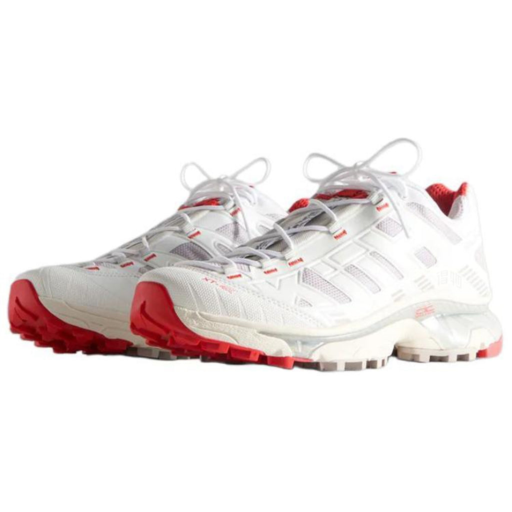 Salomon × KITH XT-4K Unisex Technical Sneakers – White & Grey