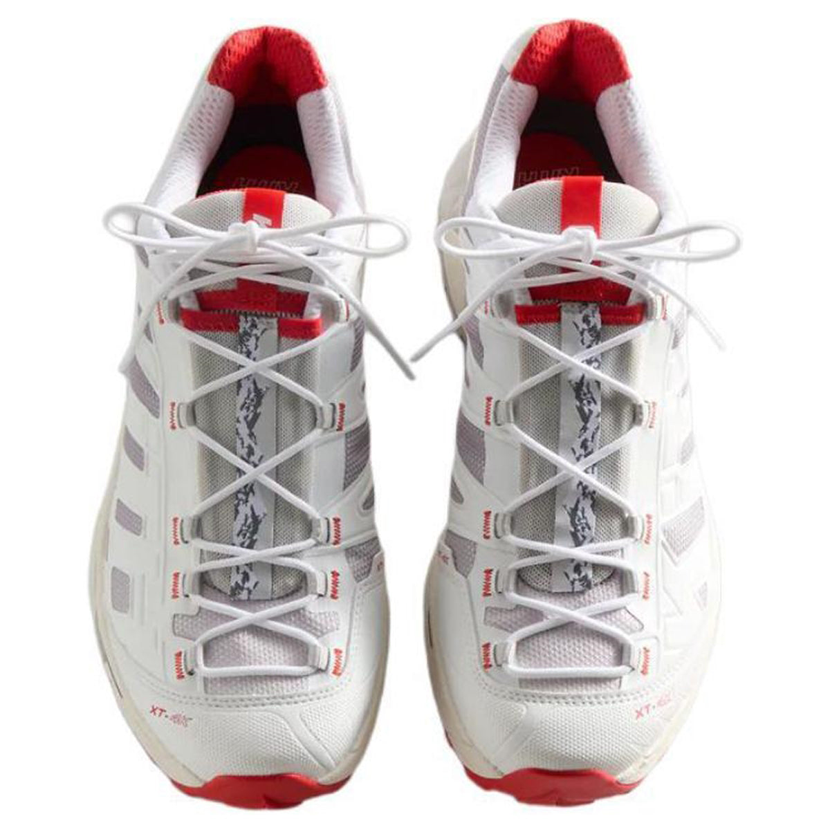 Salomon × KITH XT-4K Unisex Technical Sneakers – White & Grey